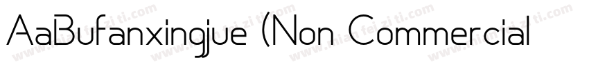 AaBufanxingjue (Non Commercial字体转换